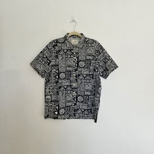 Folk Black and White Patterned Shirt